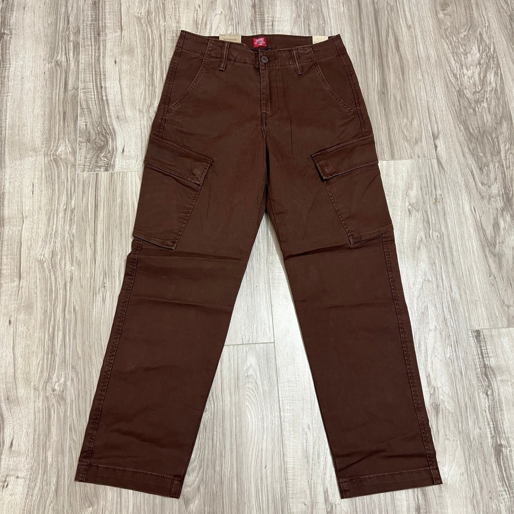 Levi's XX Cargo Taper Pants Men's 29x30 Brown Stretch Utility NWT